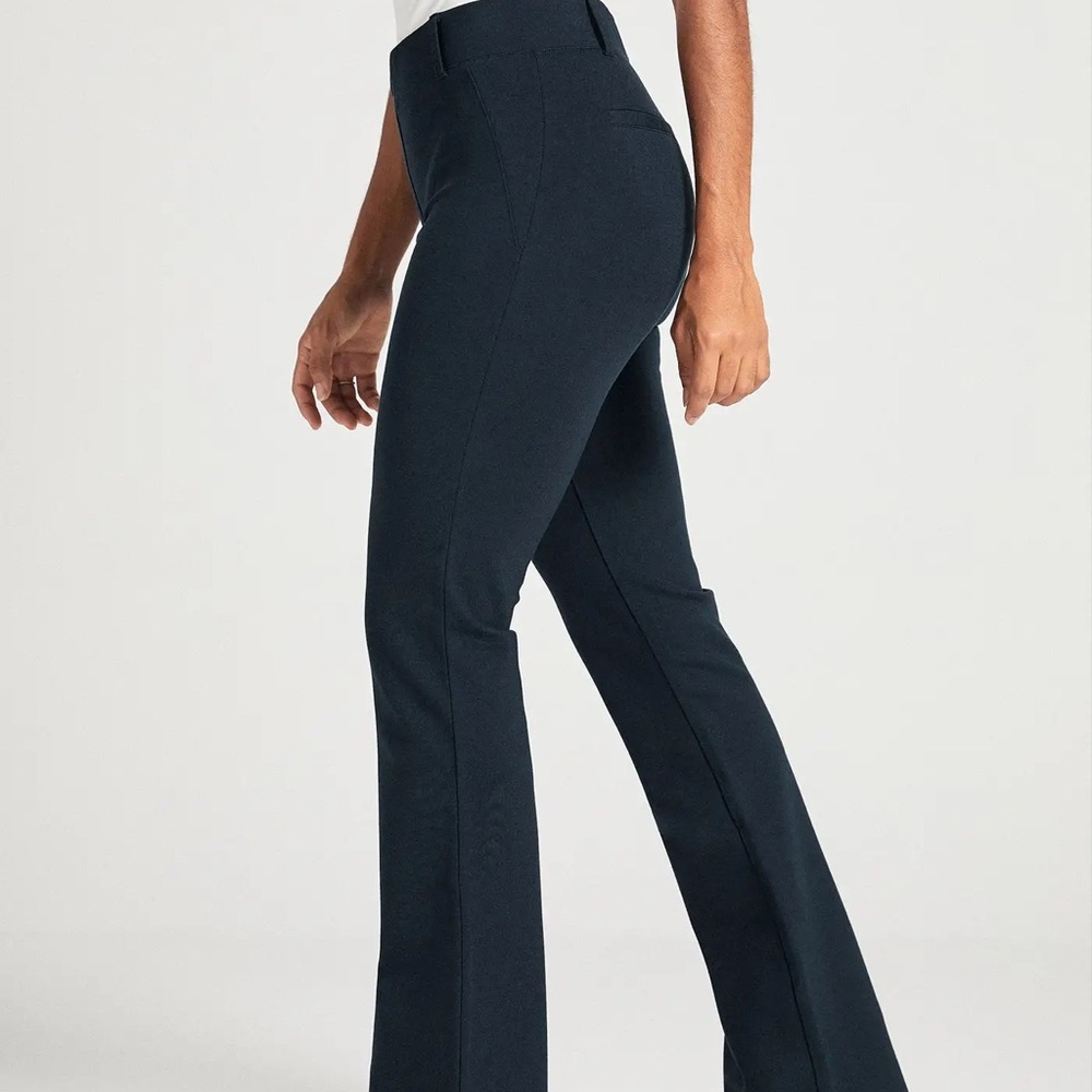 Betabrand Stretch Bootcut Yoga Work Pants. Navy. Size XL. Easy Care. Like New!